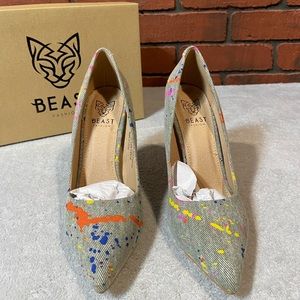 Beast Grey Splatter Miley Pump Women’s‎ Miley -02 Size 7